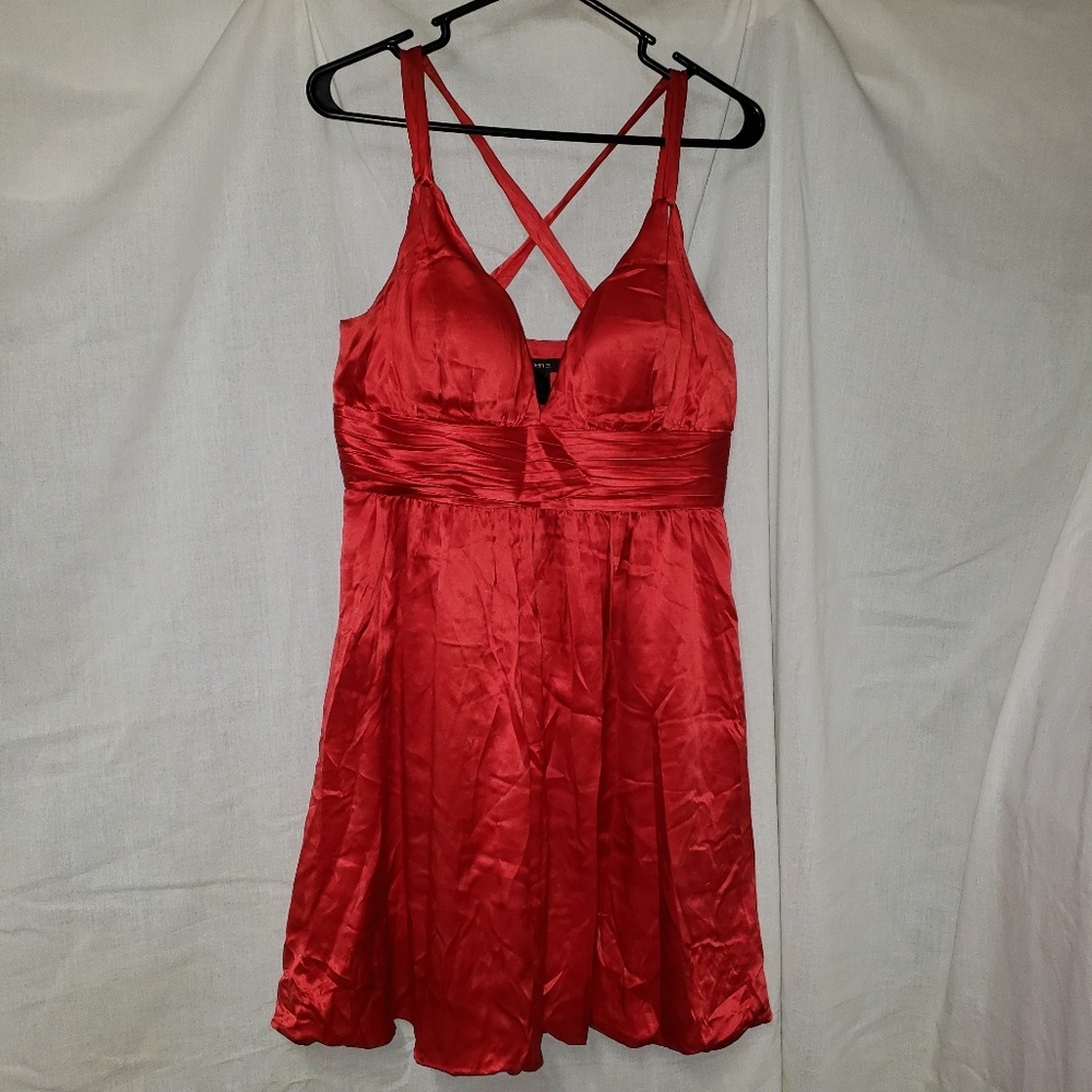 Sexy red cocktail dress